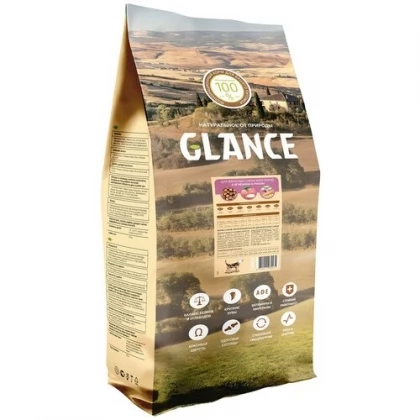 GLANCE Корм сухой Для собак, с ягнёнком и рисом, 20 кг арт. 655130055 купить в Москве недорого, цена 4321 руб. в интернет-магазине